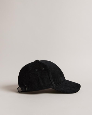 Casquette Ted Baker Corduroy Noir Homme | HAJ-61740865